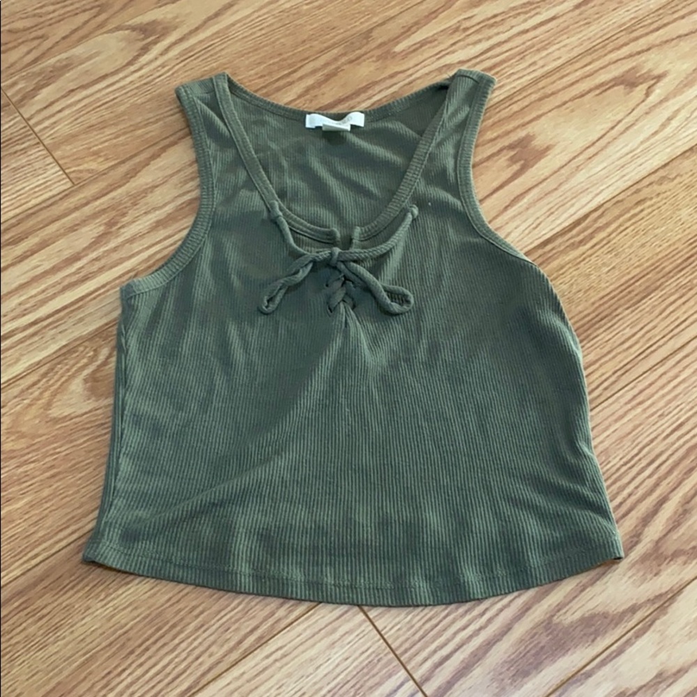 Crop Top with Tie Detail